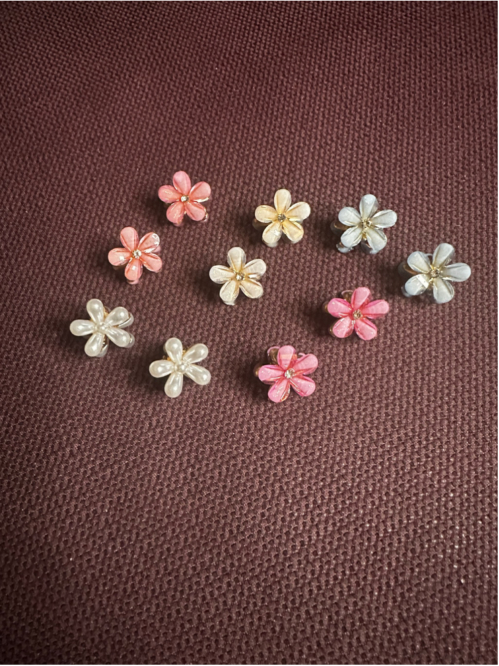 Flower Multi-Color Hair Claw Clips